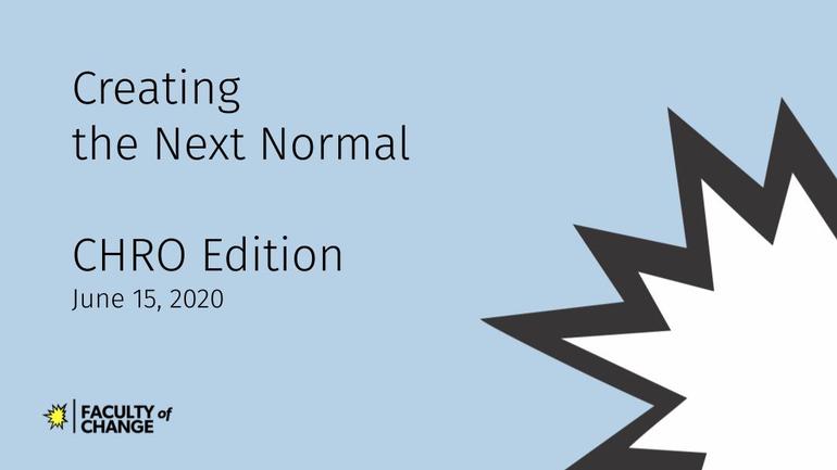Creating the Next Normal: CHRO Edition